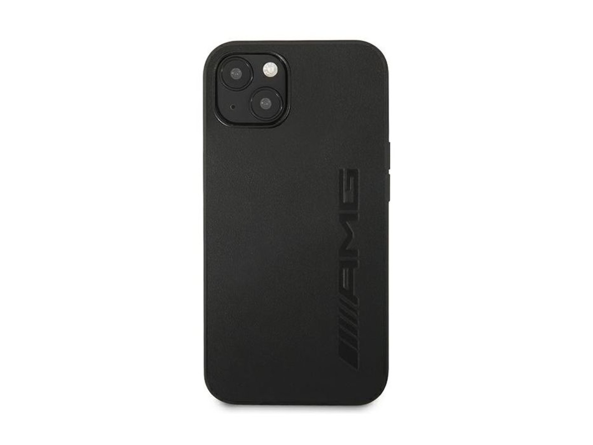 Mercedes AMG Leather Hot Stamped Case for iPhone 13 / 14 / 15 - Black