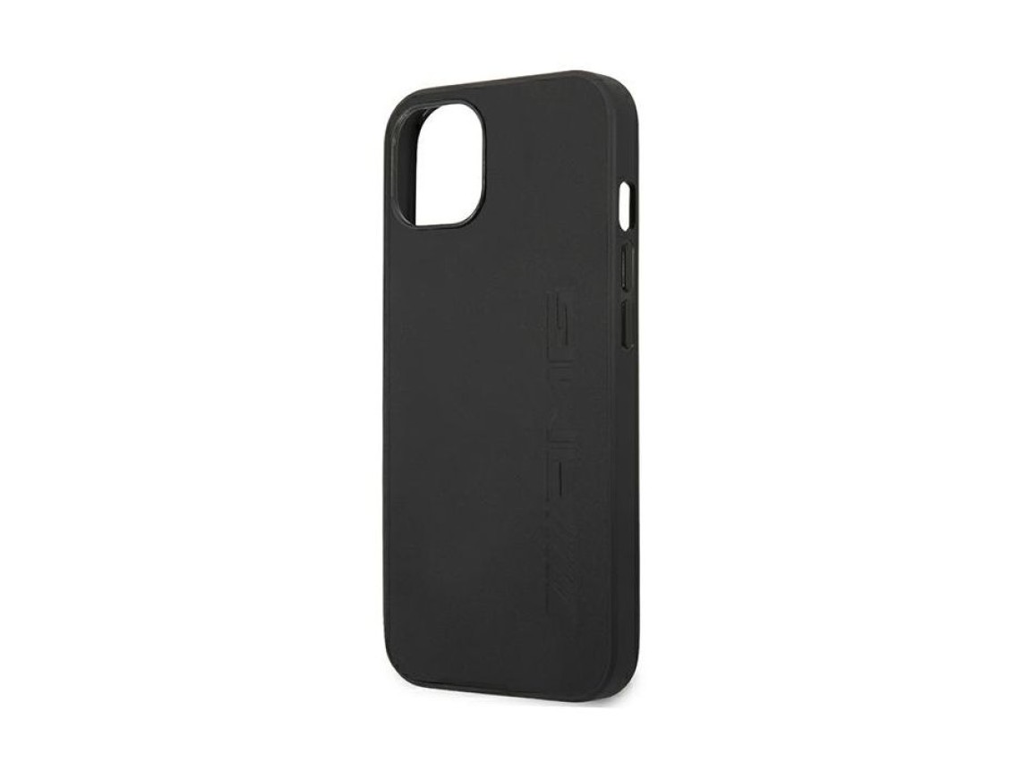 Mercedes AMG Leather Hot Stamped Case for iPhone 13 / 14 / 15 - Black