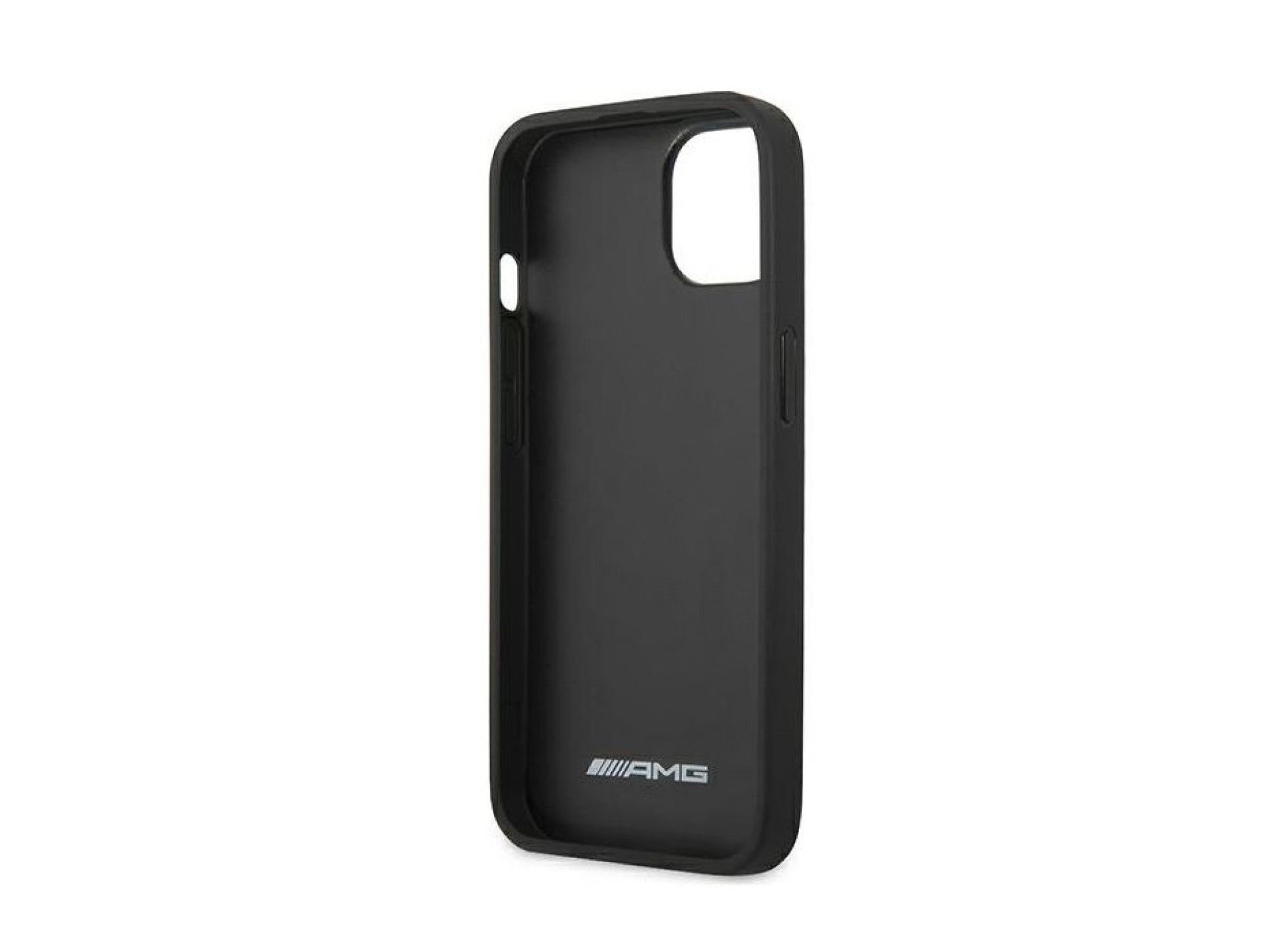 Mercedes AMG Leather Hot Stamped Case for iPhone 13 / 14 / 15 - Black