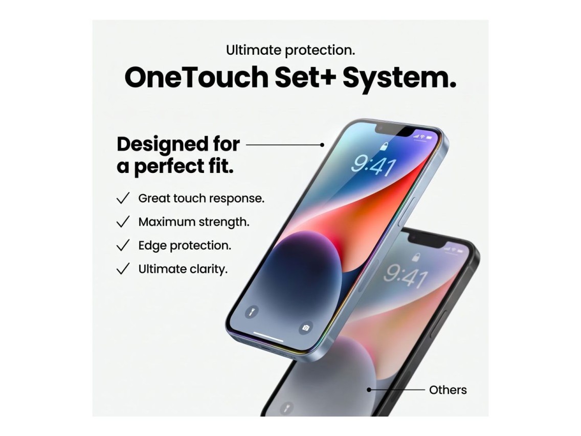 Tech-Protect OneTouch Set+ 2-Pack Tempered Glass for iPhone 18 Pro Max / 17 Pro Max