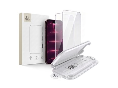 Tech-Protect OneTouch Kit com 2 películas de vidro temperado para iPhone 18 Pro Max / 17 Pro Max Tech-Protect OneTouch Kit com 2 películas de vidro temperado para iPhone 18 Pro Max / 17 Pro Max