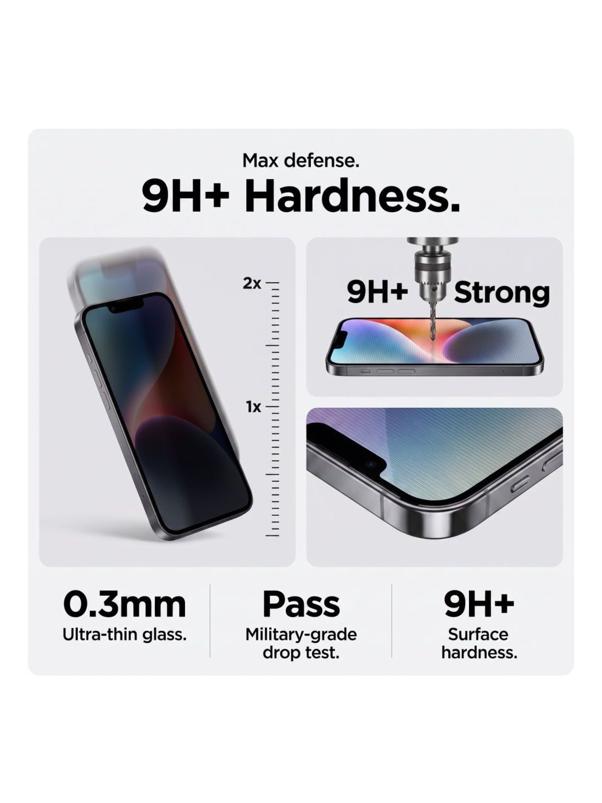 Tech-Protect OneTouch Set Spy+ 2-Pack Privacy Tempered Glass for iPhone 18 Pro Max