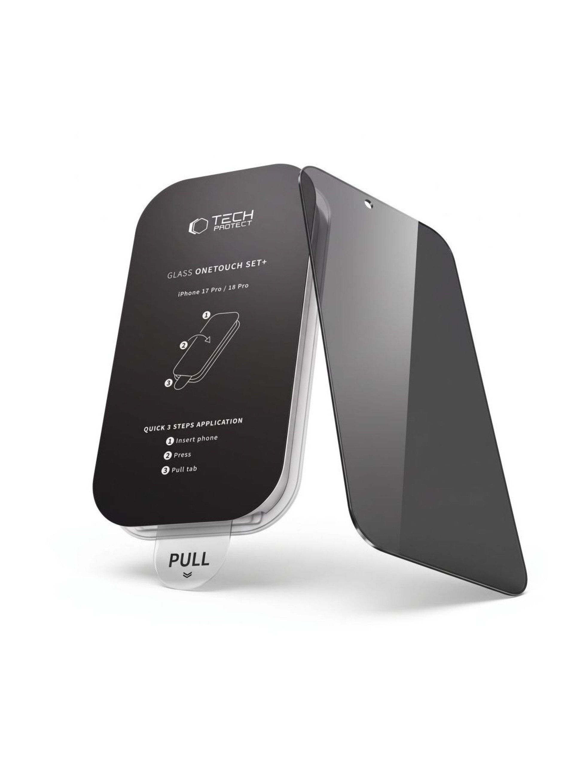 Tech-Protect OneTouch Set Spy+ - Pack de 2 Películas de Vidro Temperado para Privacidade para iPhone
