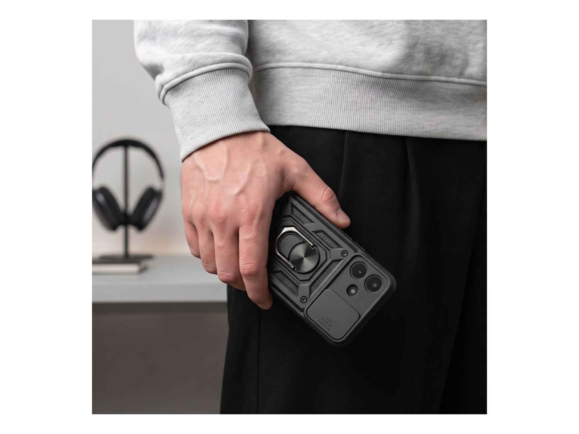 Capa Tech-Protect CamShield Pro para Xiaomi Redmi Note 17 Pro 5G - Preta