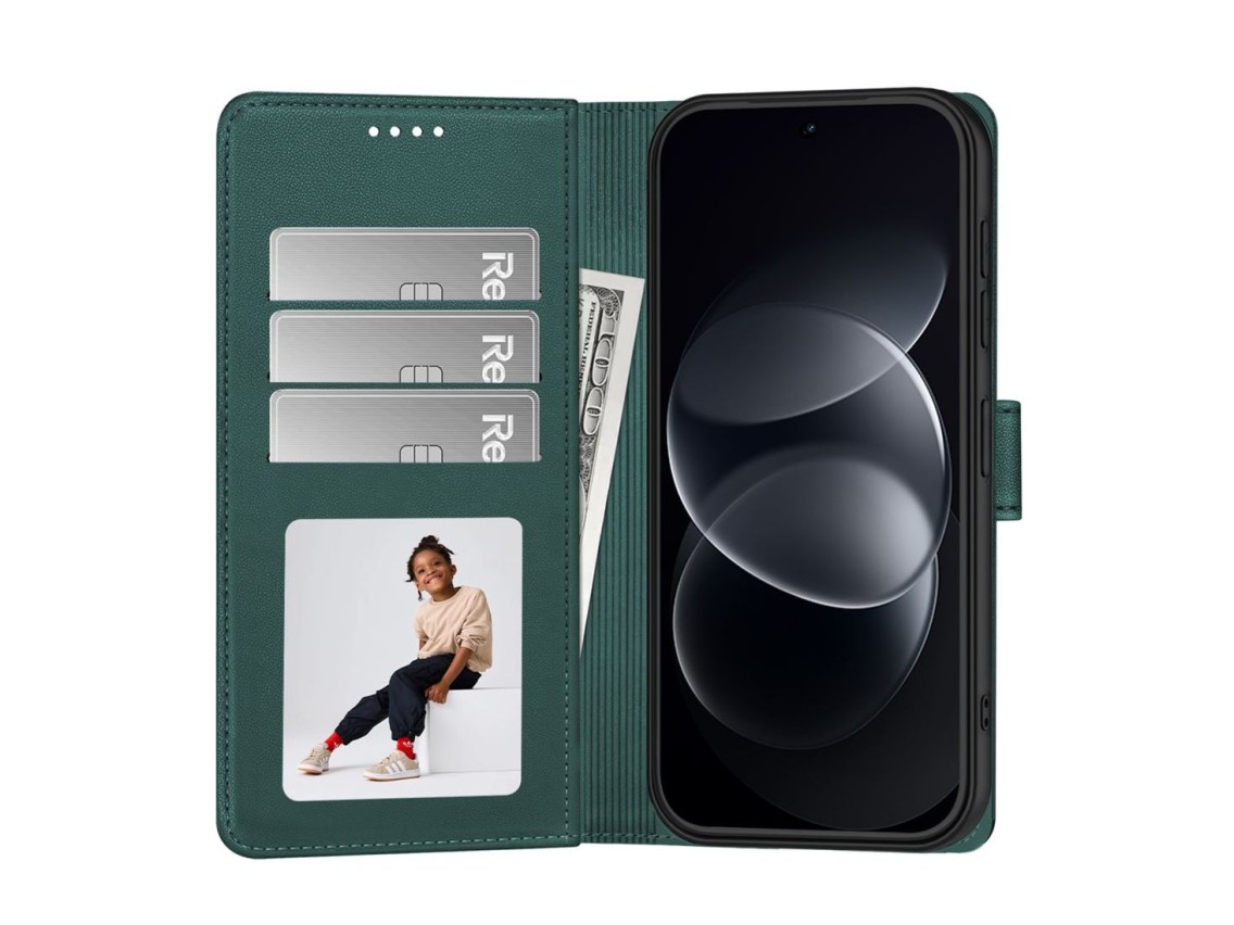 Capa carteira Tech-Protect para Xiaomi Redmi Note 17 Pro Max 5G - Verde
