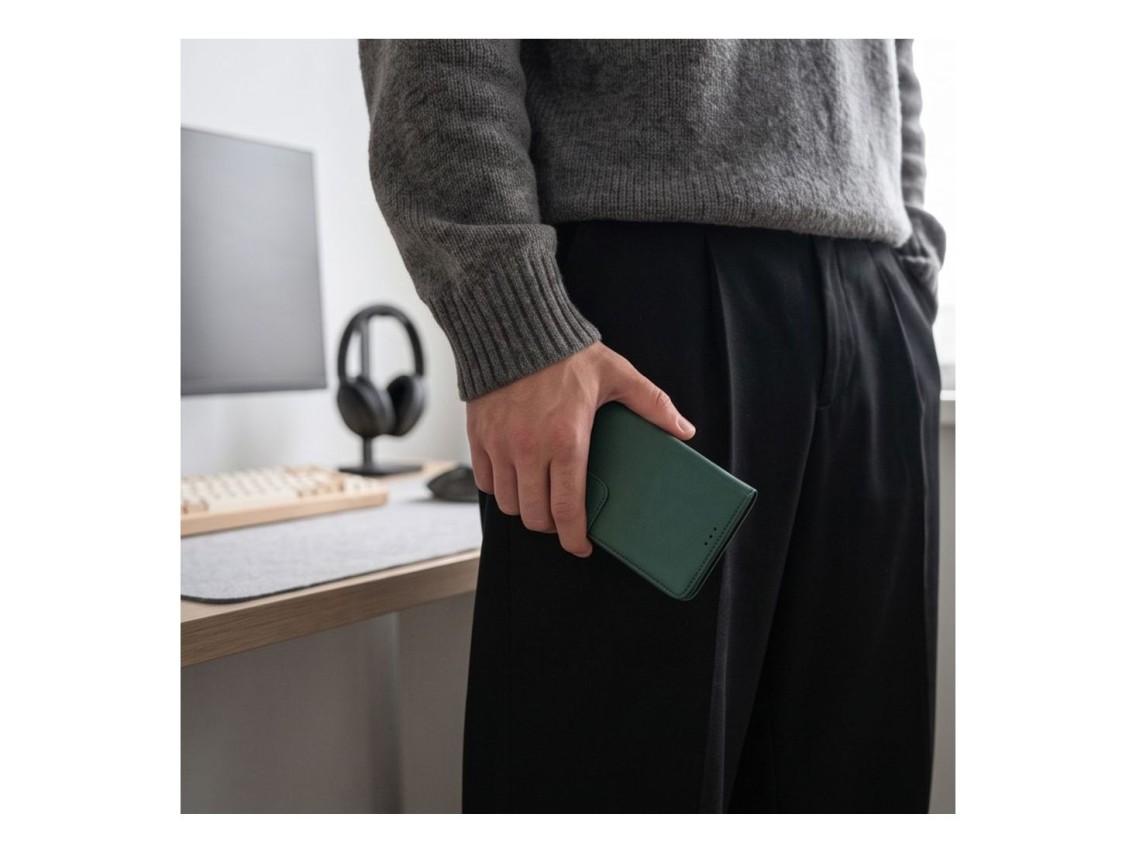 Capa carteira Tech-Protect para Xiaomi Redmi Note 17 Pro Max 5G - Verde