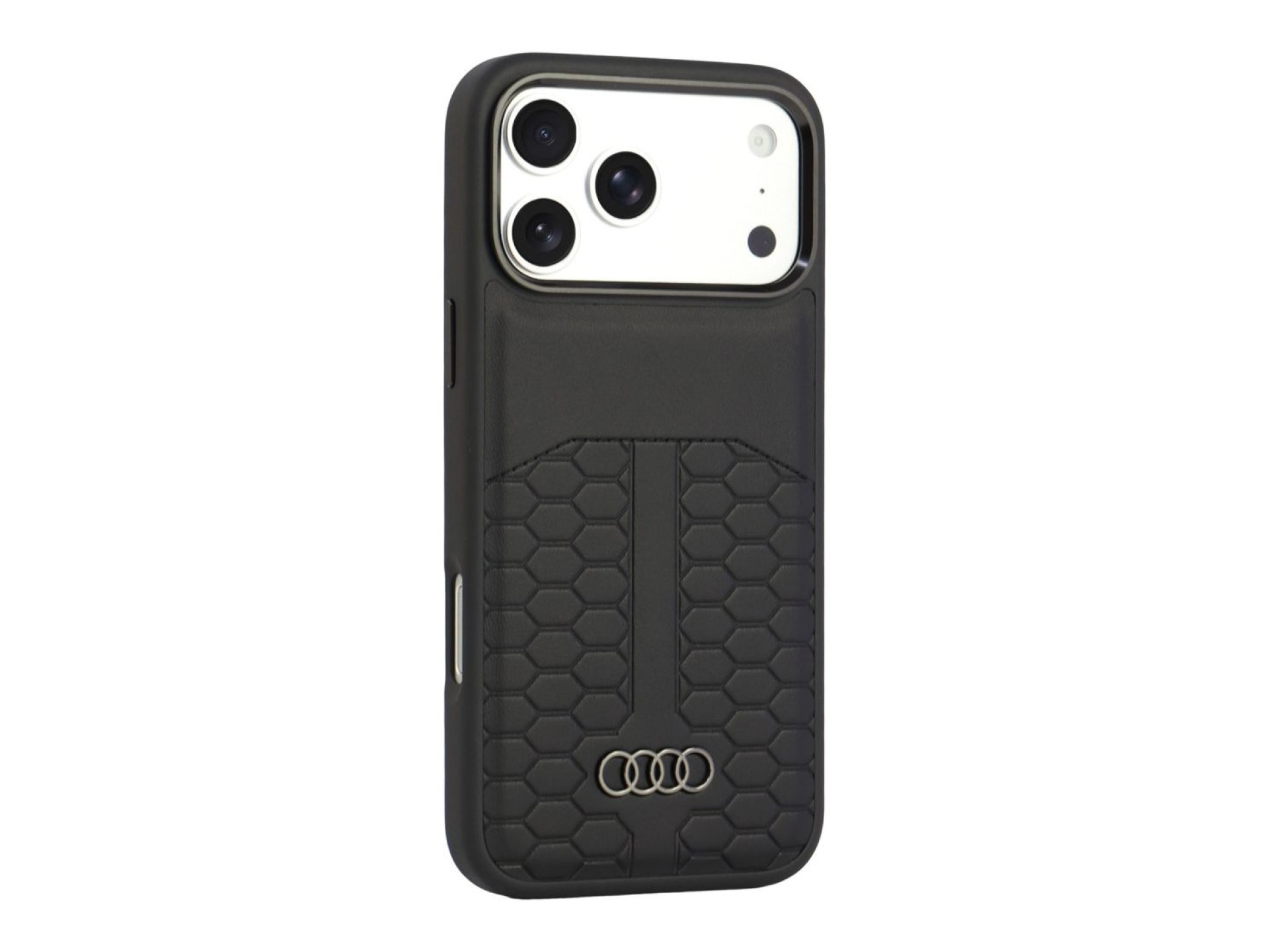 Capa em pele Audi MagSafe para iPhone 18 Pro Max / 17 Pro Max - Preto