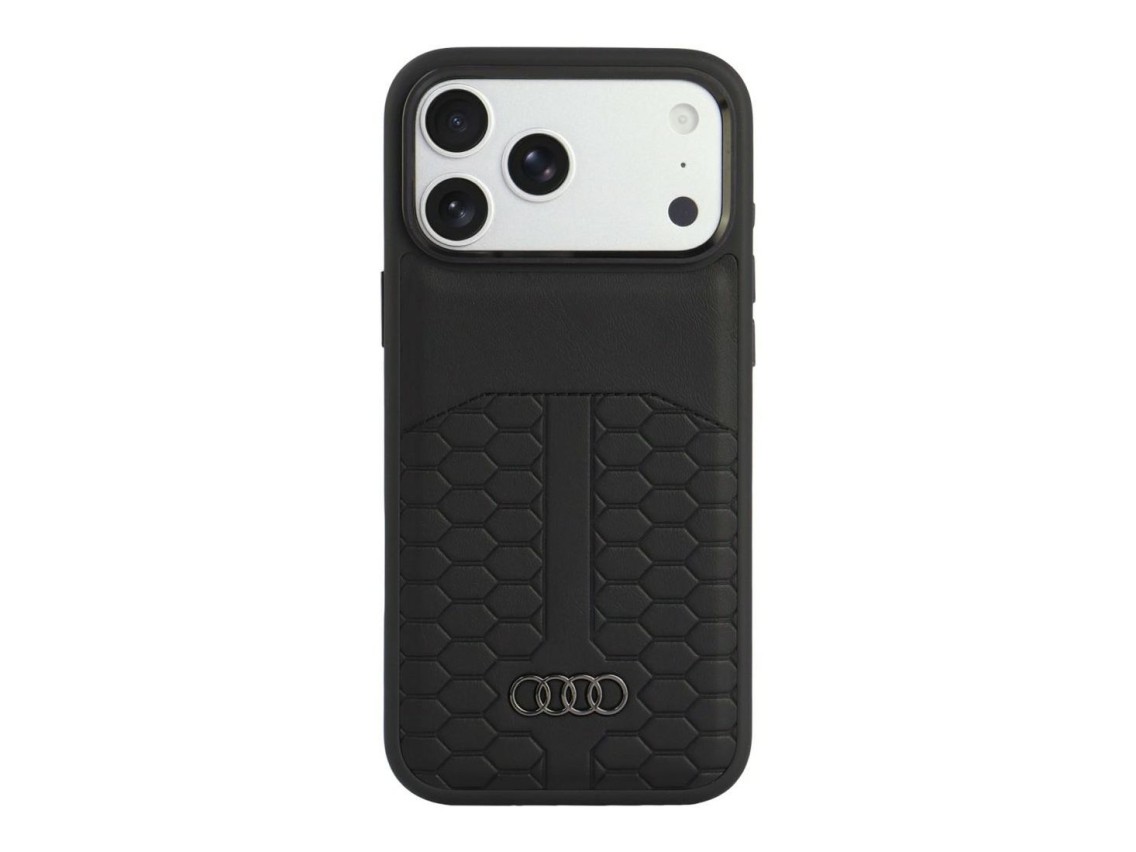 Audi Leather Case MagSafe for iPhone 18 Pro Max / 17 Pro Max - Black