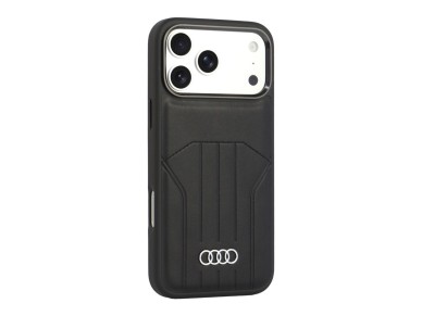 Funda Audi de piel sintética MagSafe para iPhone 18 Pro Max / 17 Pro Max - Negra Funda Audi de piel sintética MagSafe para iPhone 18 Pro Max / 17 Pro Max - Negra