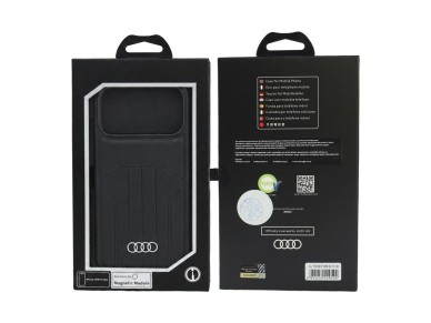 Audi Synthetic Leather Case MagSafe for iPhone 18 Pro Max / 17 Pro Max - Black