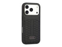 Capa em pele Audi MagSafe para iPhone 18 Pro/17 Pro - Preto Capa em pele Audi MagSafe para iPhone 18 Pro/17 Pro - Preto