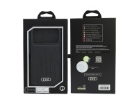 Capa Audi em pele sint�tica MagSafe para iPhone 18 Pro Max / 17 Pro Max - Preto