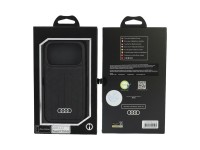Audi Synthetic Leather Case MagSafe for iPhone 18 Pro / 17 Pro - Black Audi Synthetic Leather Case MagSafe for iPhone 18 Pro / 17 Pro - Black