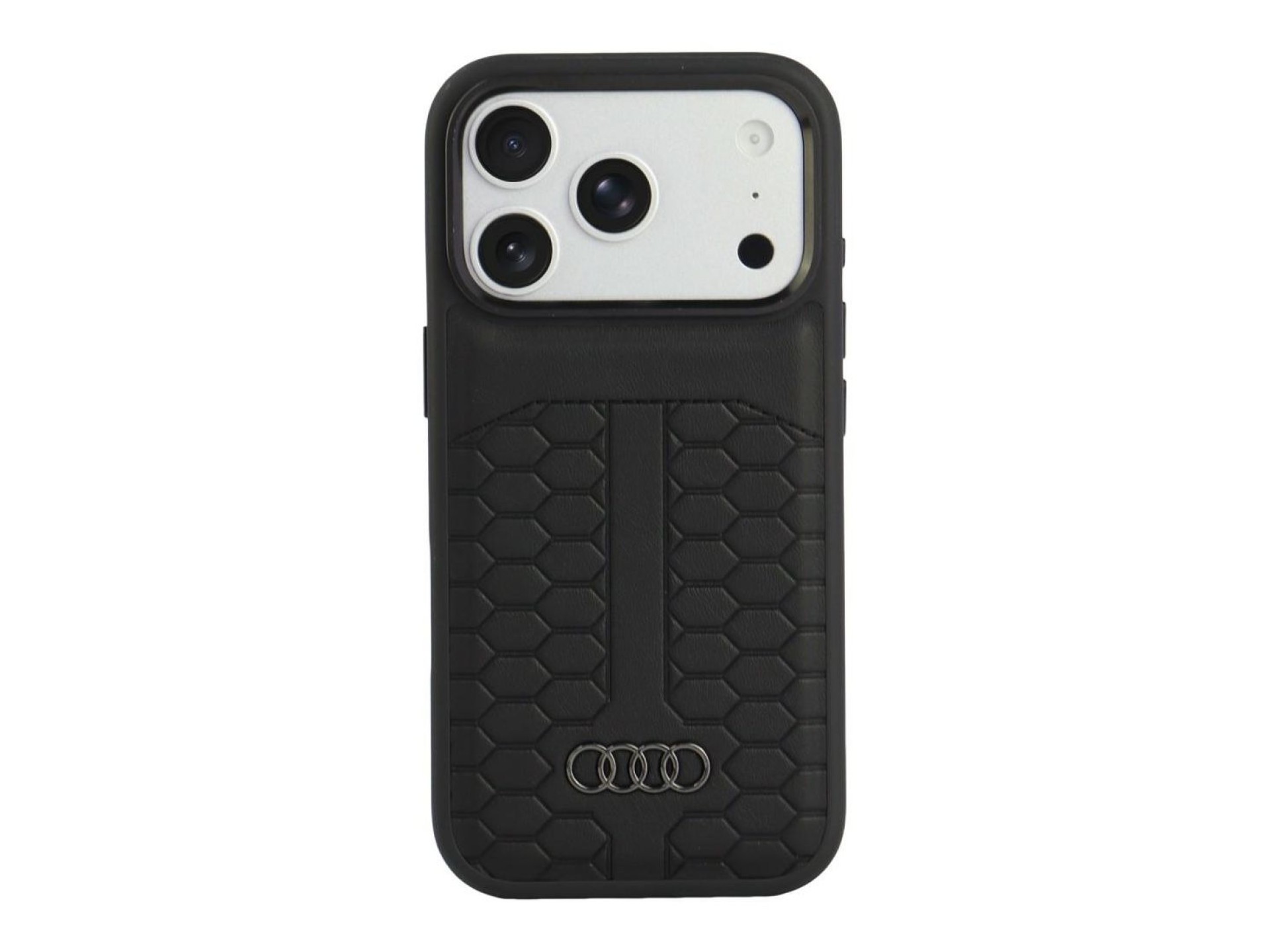 Capa em pele Audi MagSafe para iPhone 18 Pro/17 Pro - Preto