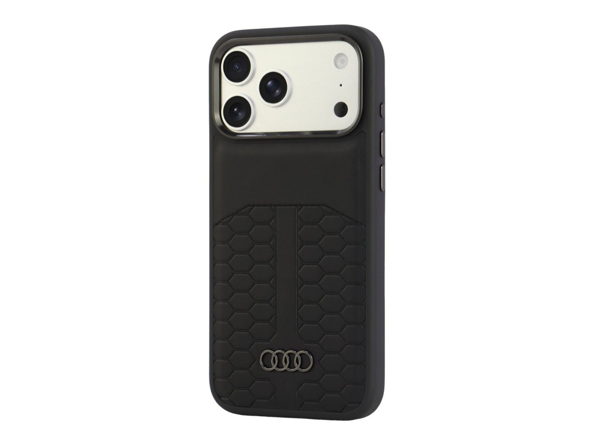 Capa em pele Audi MagSafe para iPhone 18 Pro Max / 17 Pro Max - Preto