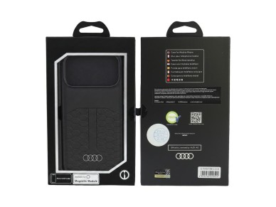 Audi Leather Case MagSafe for iPhone 18 Pro Max / 17 Pro Max - Black Audi Leather Case MagSafe for iPhone 18 Pro Max / 17 Pro Max - Black