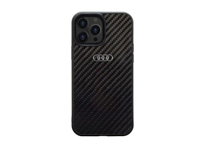 Audi Carbon Fiber iPhone 13 Pro Max 6.7" black/black hardcase AU-TPUPCIP13PM-R8/D2-BK Audi Carbon Fiber iPhone 13 Pro Max 6.7" black/black hardcase AU-TPUPCIP13PM-R8/D2-BK