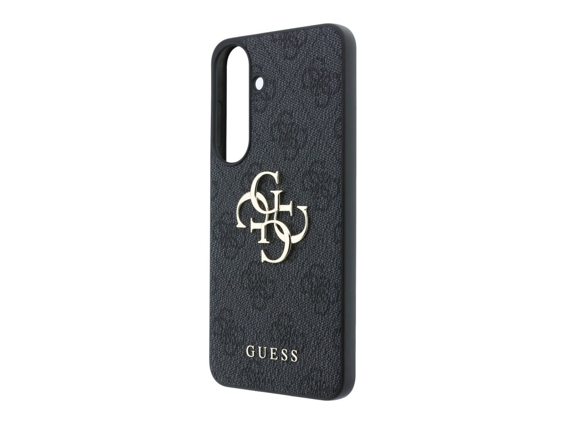 Guess Leather 4G Metal Logo case for Samsung Galaxy S26 FE - black