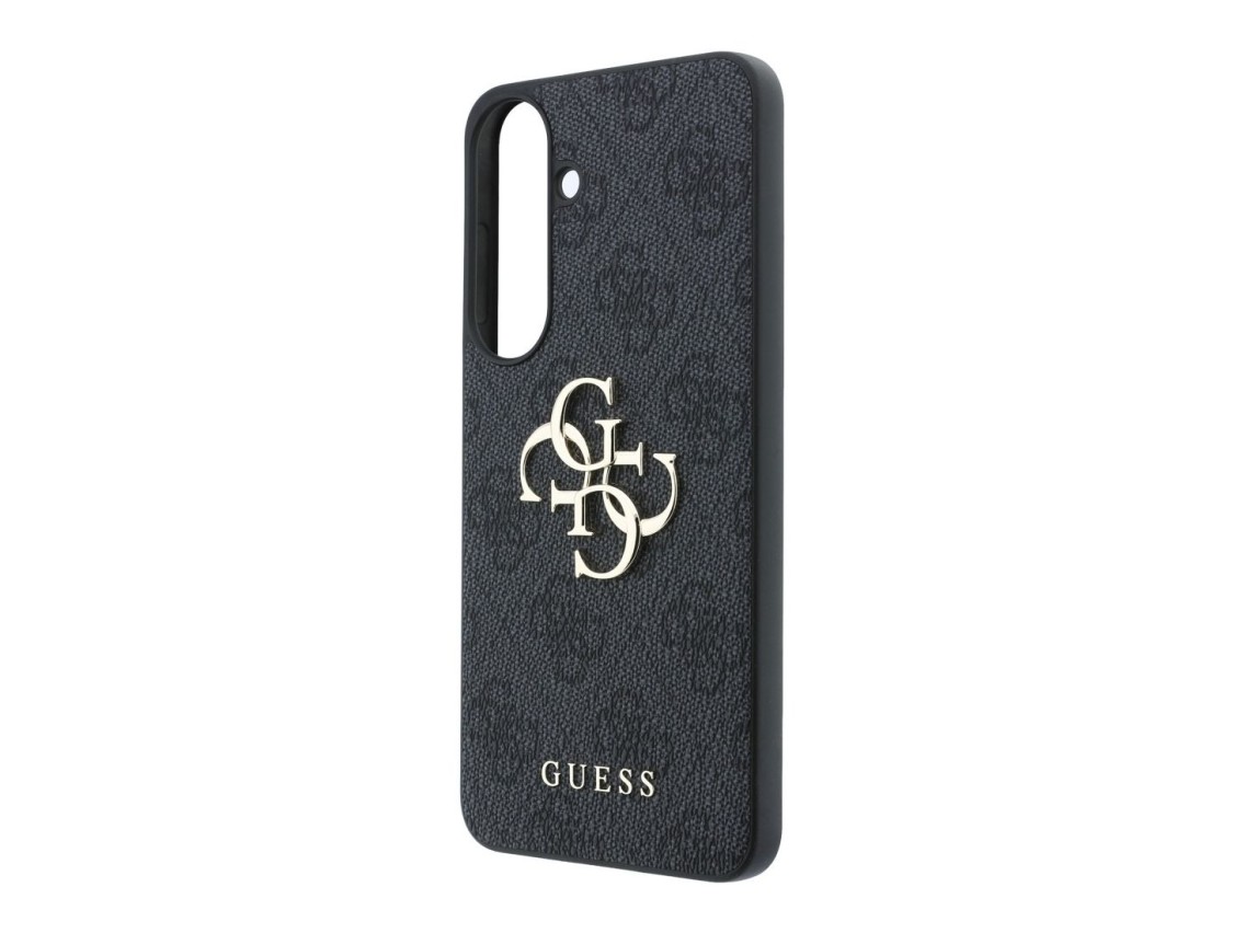 Guess Leather 4G Metal Logo case for Samsung Galaxy S26 FE - black