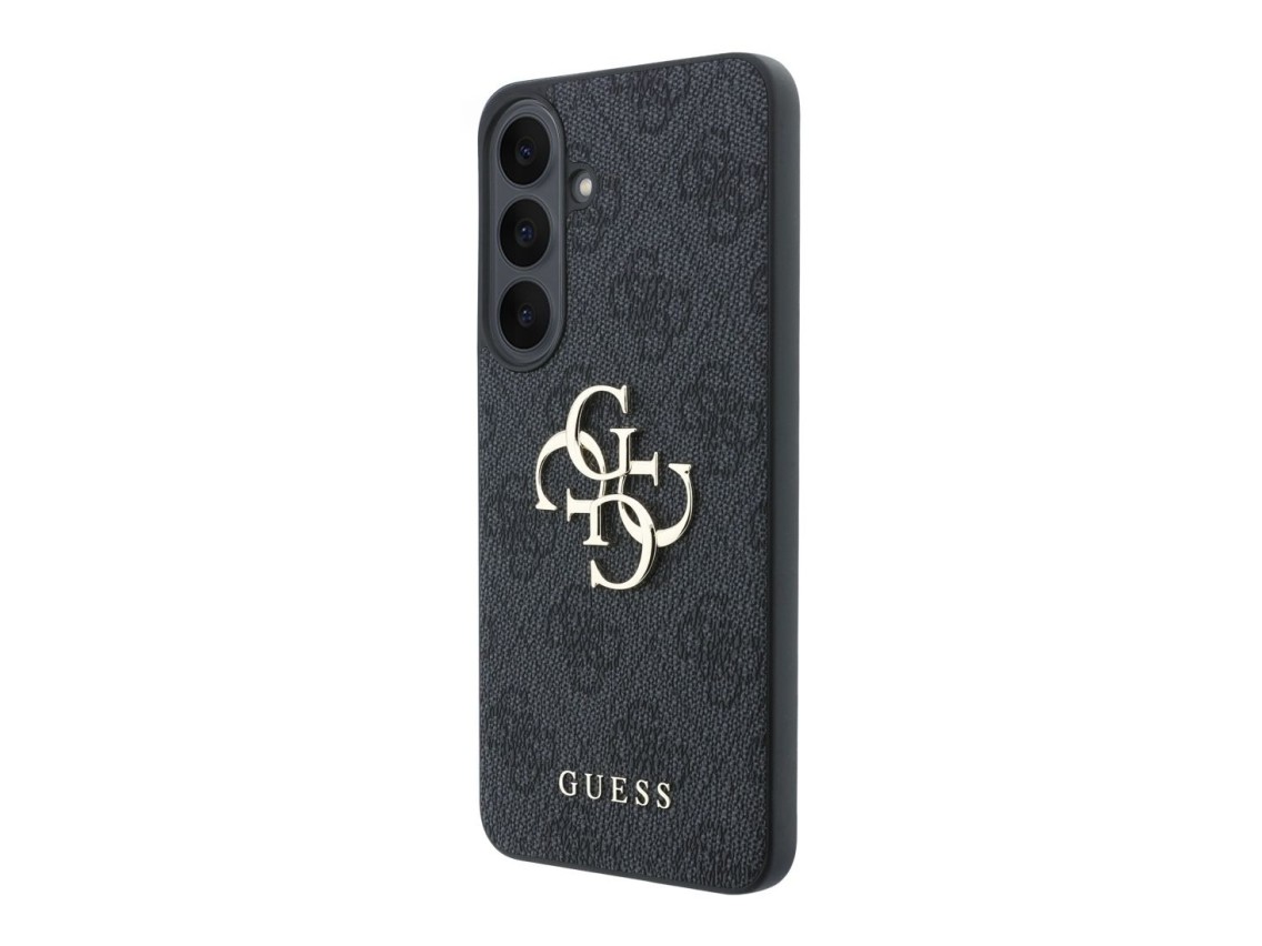 Guess Leather 4G Metal Logo case for Samsung Galaxy S26 FE - black