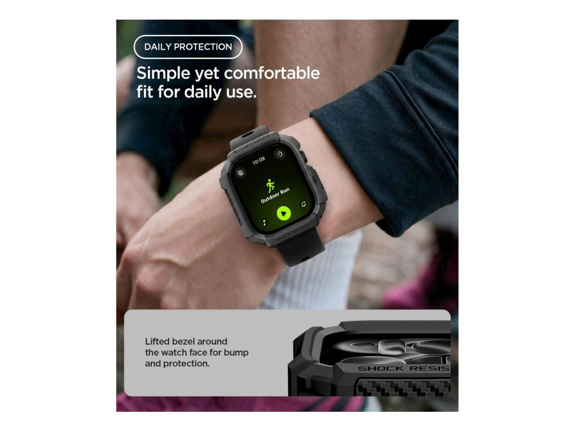 Capa Spigen Rugged Armor para Apple Watch 42mm - Preto Mate