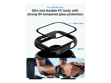 Capa Spigen Thin Fit 360 para Apple Watch 42mm - Preta