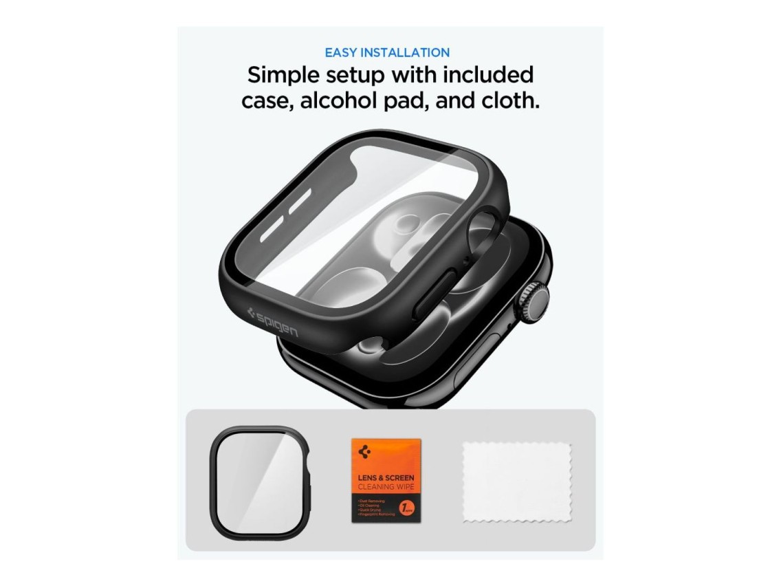 Capa Spigen Thin Fit 360 para Apple Watch 42mm - Preta