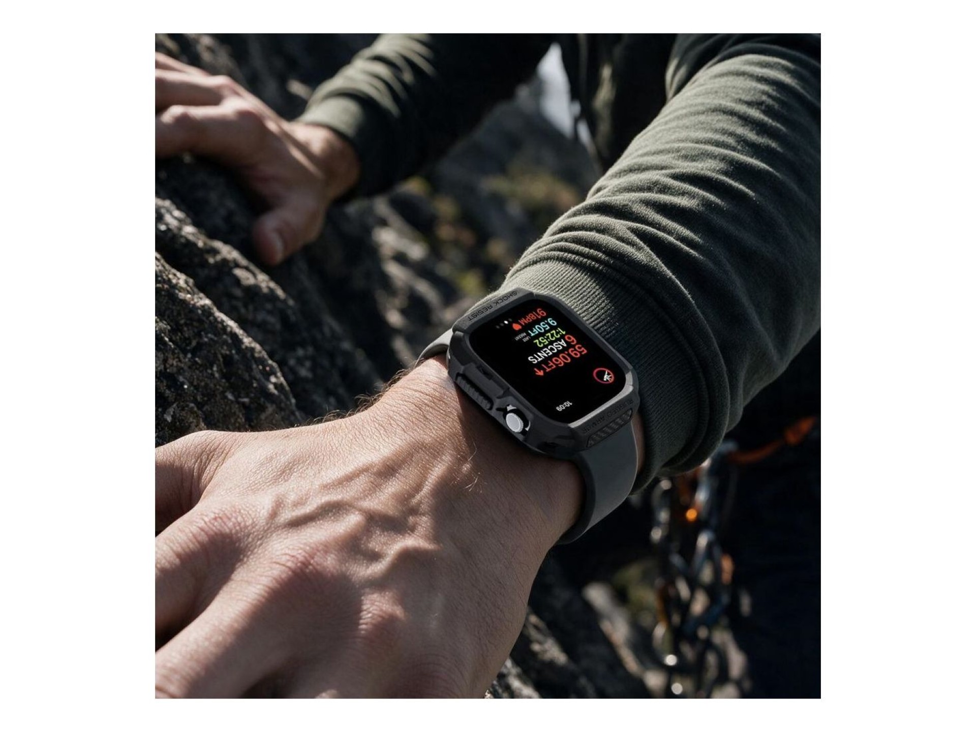 Capa Spigen Rugged Armor para Apple Watch 42mm - Preto Mate
