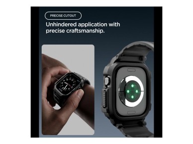 Spigen Rugged Armor Pro Apple Watch 42mm Strap - Matte Black Spigen Rugged Armor Pro Apple Watch 42mm Strap - Matte Black