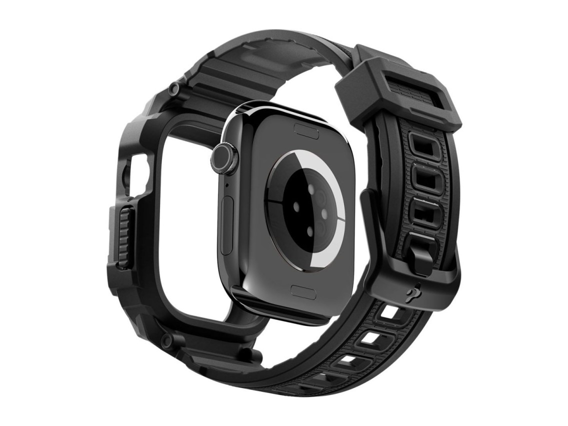 Correa Spigen Rugged Armor Pro para Apple Watch de 42 mm - Negro mate