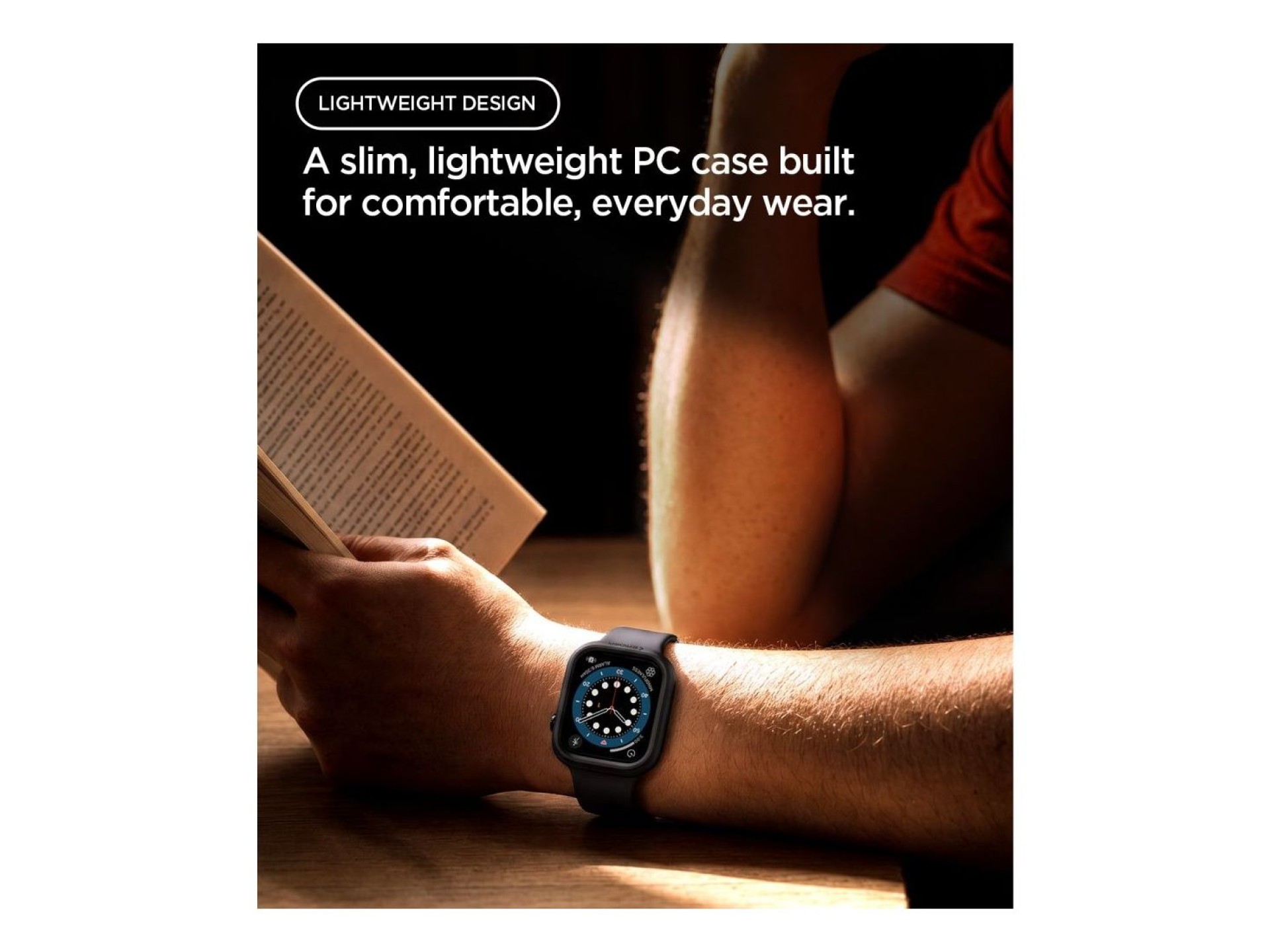 Capa Spigen Thin Fit para Apple Watch 46mm - Preta