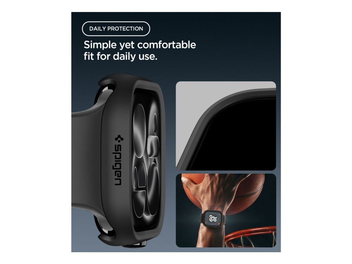 Capa Spigen Thin Fit para Apple Watch 46mm - Preta