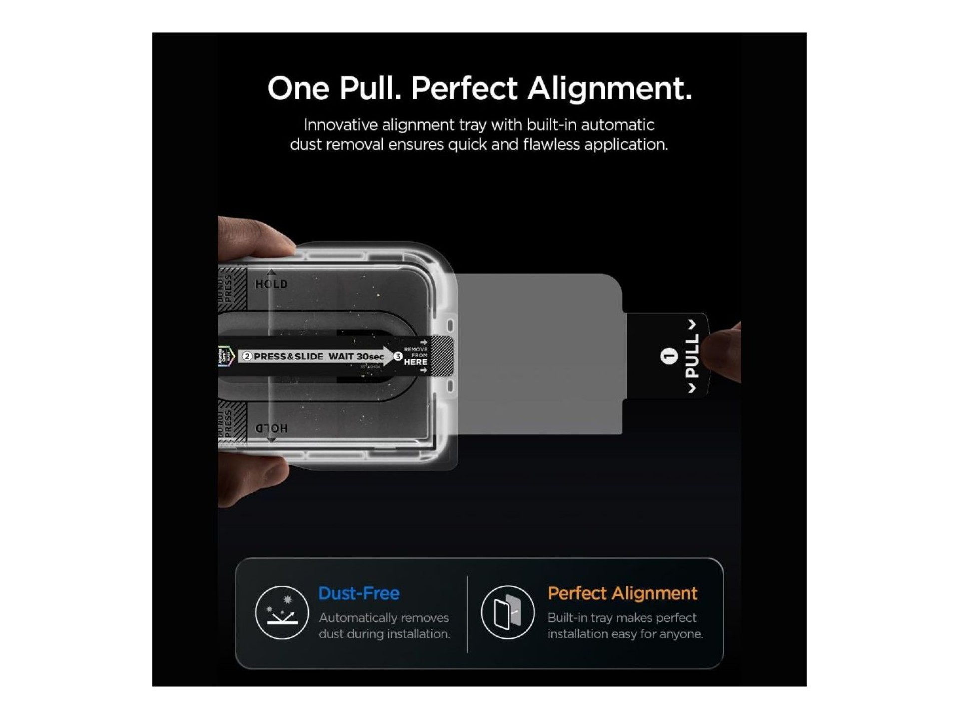 Spigen Glas.tR EZ Fit Pro HD AC Película de Vidro Temperado com Privacidade para iPhone Duo