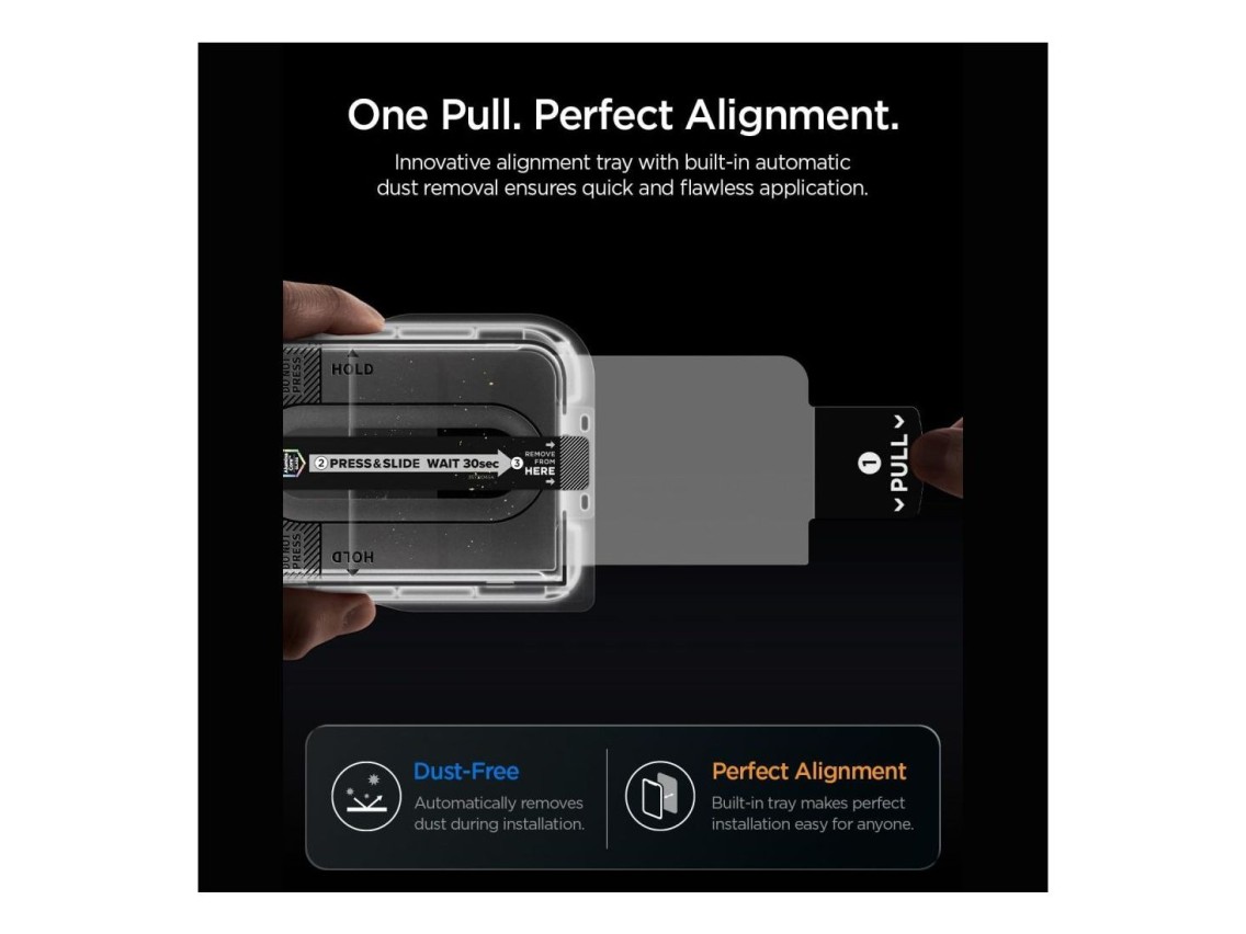 Spigen Glas.tR EZ Fit Pro HD AC Tempered Glass for iPhone Duo