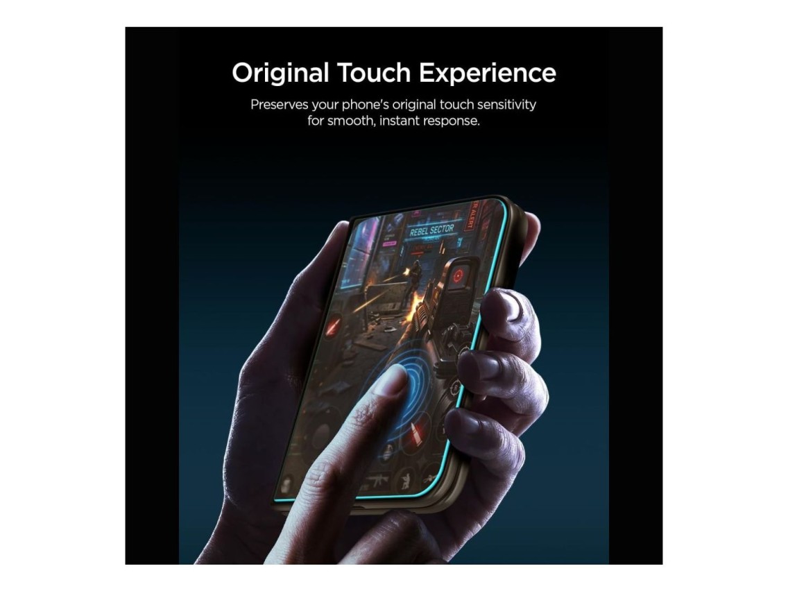 Spigen Glas.tR EZ Fit Pro HD AC Tempered Glass for iPhone Duo