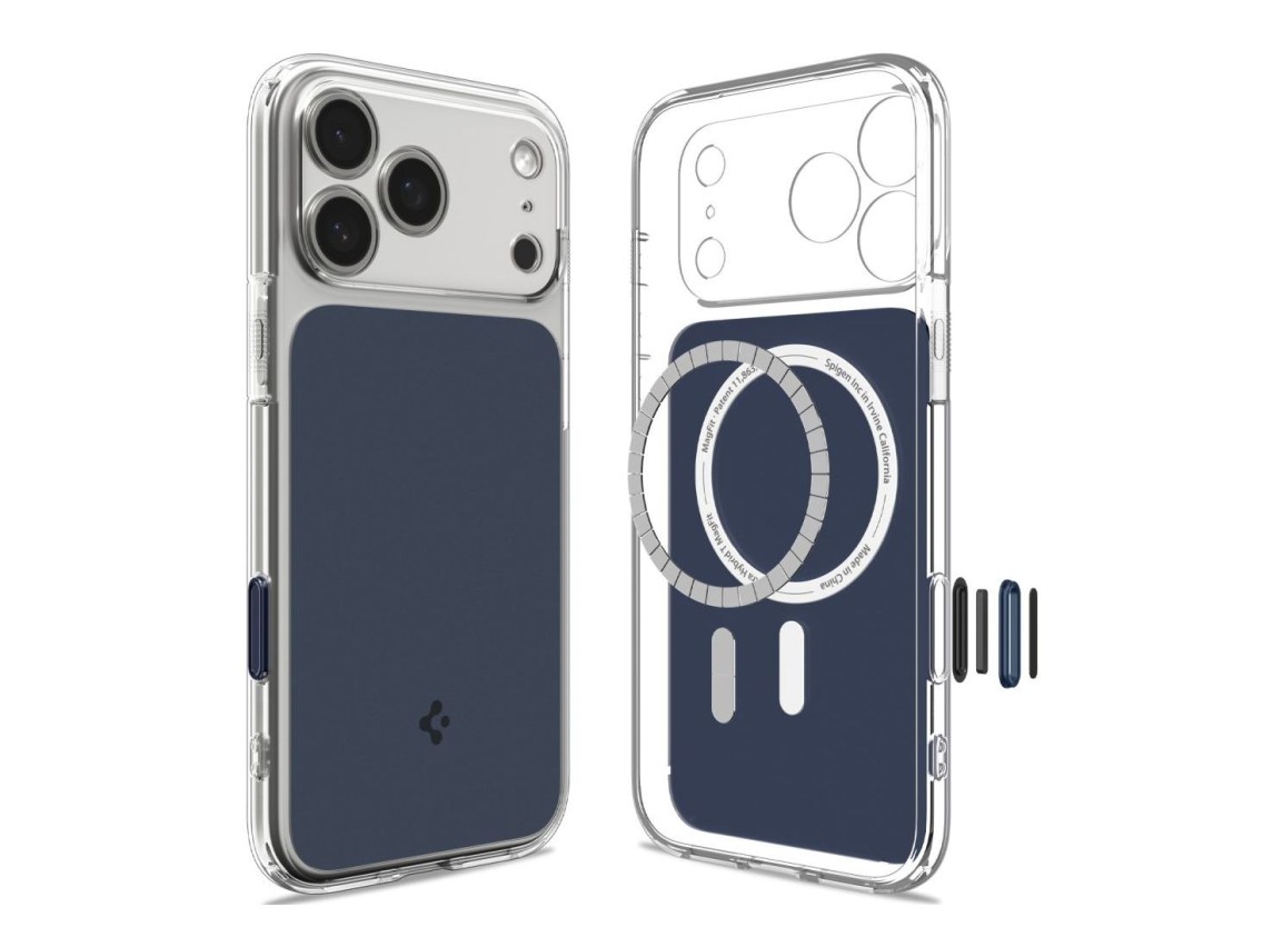 Capa Spigen Ultra Hybrid MagSafe para iPhone 18 Pro/17 Pro - Azul Mate