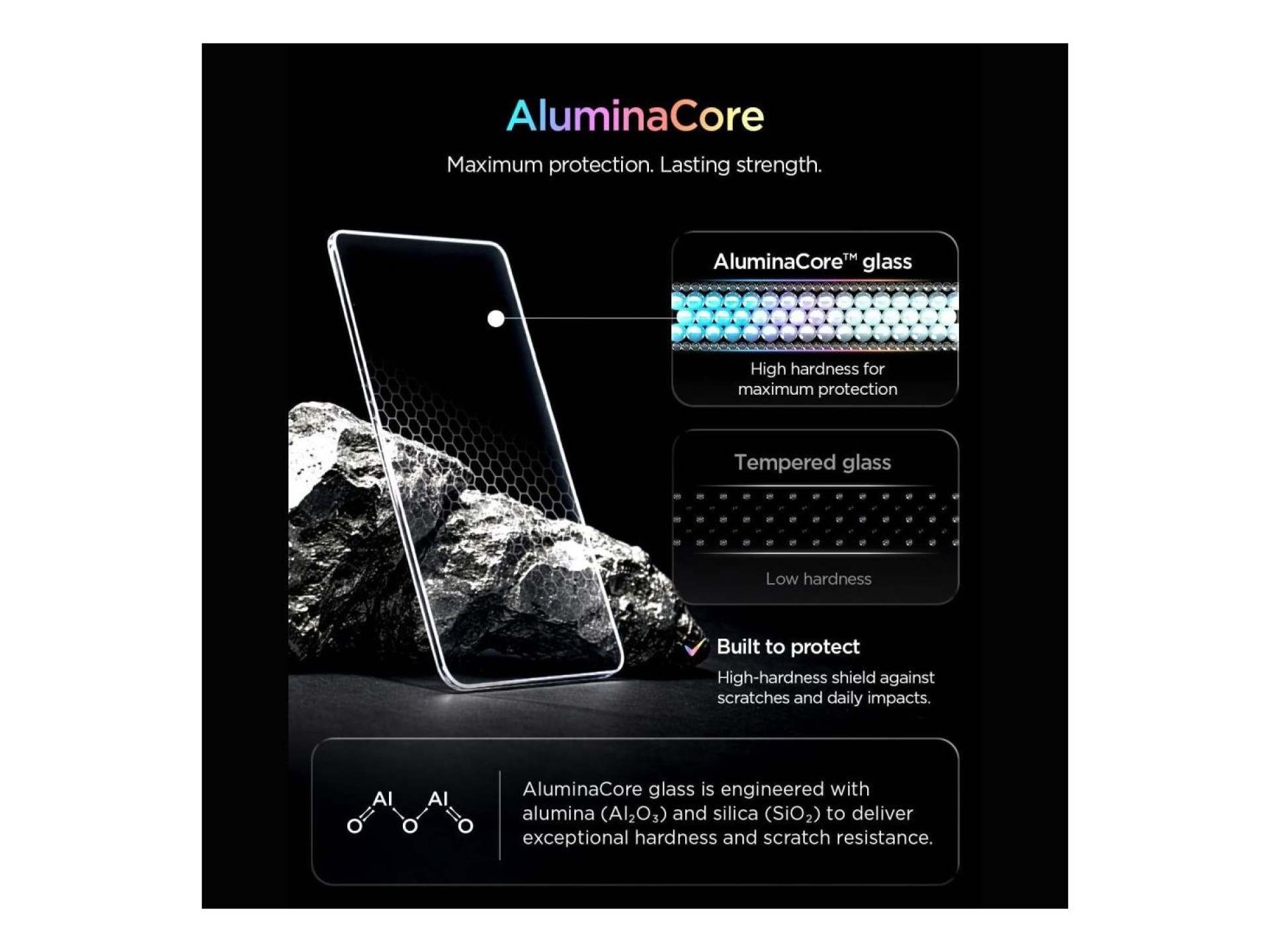 Spigen Glas.tR EZ Fit Pro HD AC (Paquete de 2) Protector de pantalla de vidrio templado con privacid