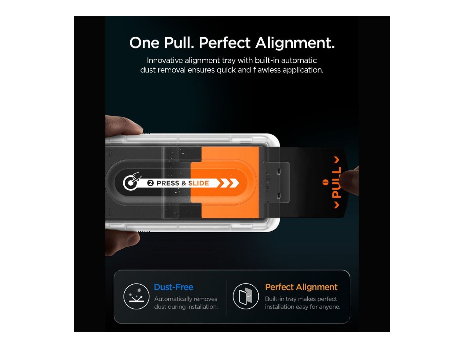 Spigen Glas.tR EZ Fit Pro HD Tempered Glass 2-Pack for iPhone 16 Pro Max / 17 Pro Max / 18 Pro Max