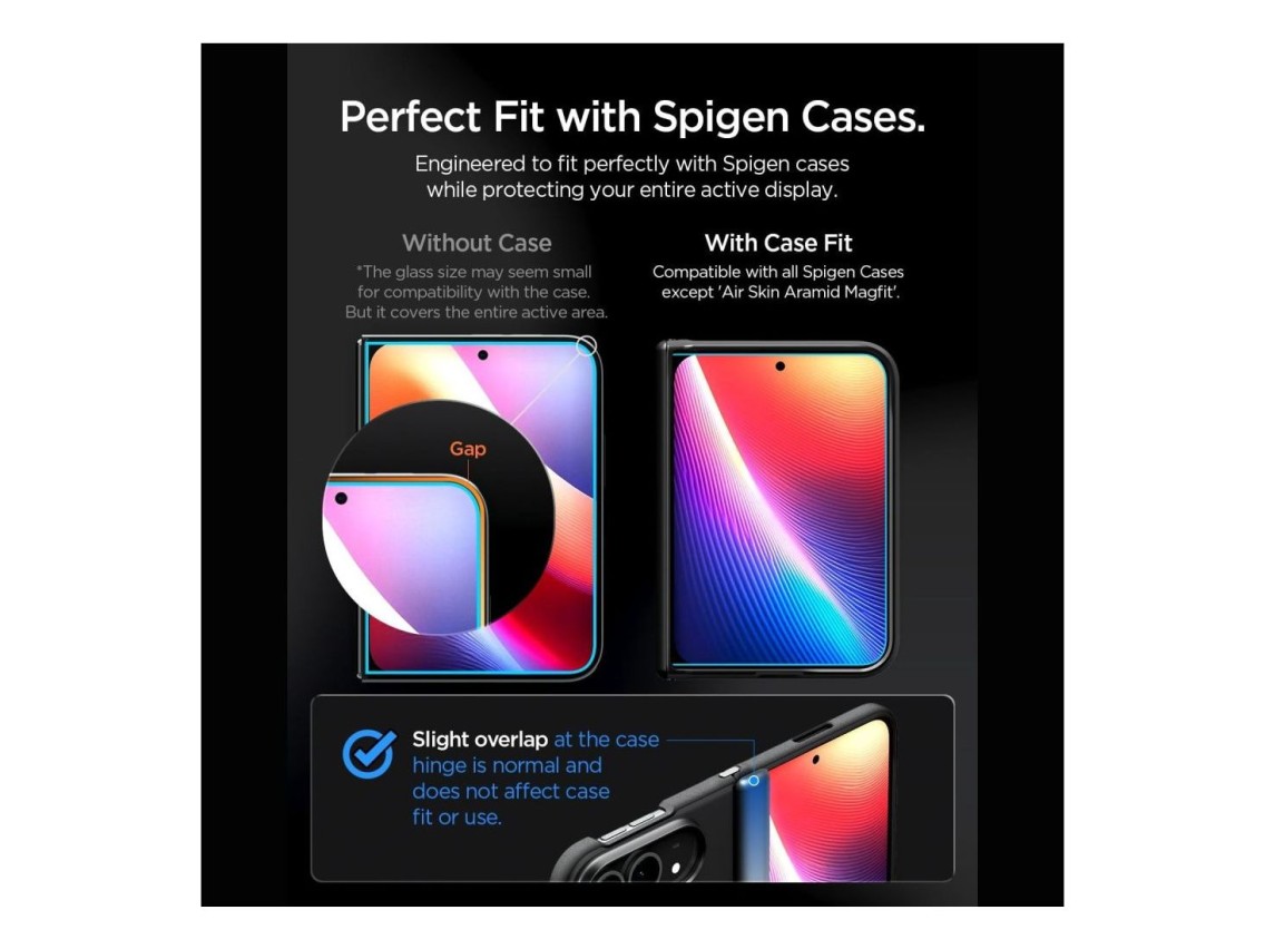 Spigen Glas.tR EZ Fit Pro HD AC Tempered Glass for iPhone Duo