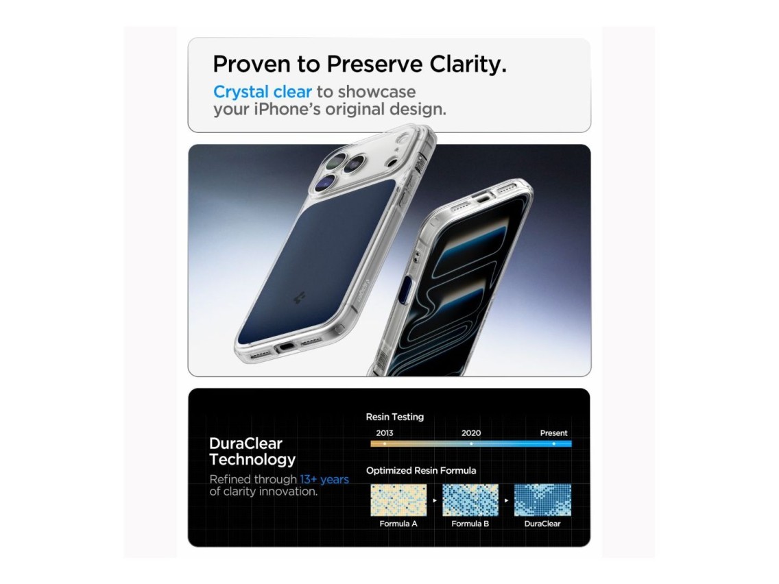 Capa Spigen Ultra Hybrid MagSafe para iPhone 18 Pro/17 Pro - Azul Mate