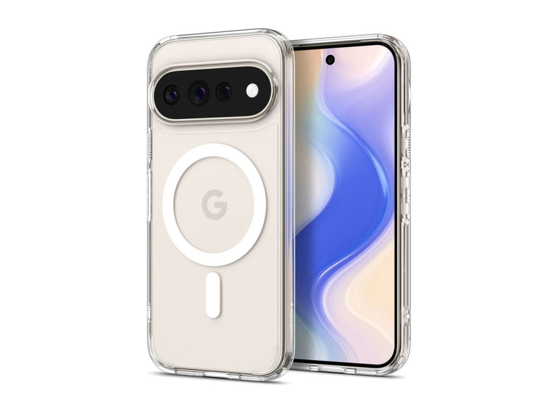Funda Spigen Ultra Hybrid Mag MagSafe para Google Pixel 11 Pro XL - Transparente y blanca
