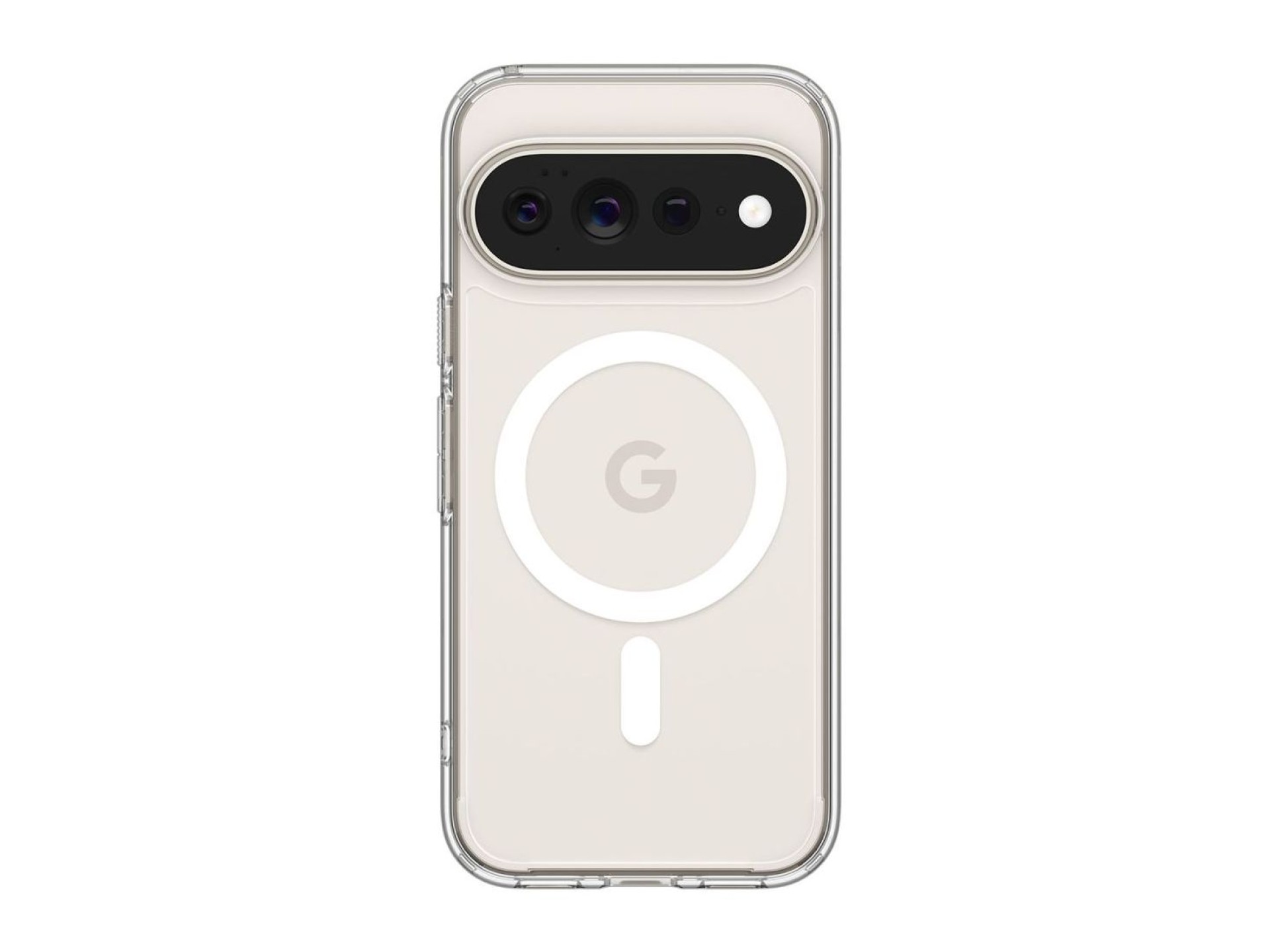 Funda Spigen Ultra Hybrid Mag MagSafe para Google Pixel 11 Pro XL - Transparente y blanca