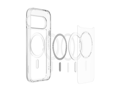Spigen Ultra Hybrid Mag MagSafe Case for Google Pixel 11 Pro XL - Clear and White Spigen Ultra Hybrid Mag MagSafe Case for Google Pixel 11 Pro XL - Clear and White
