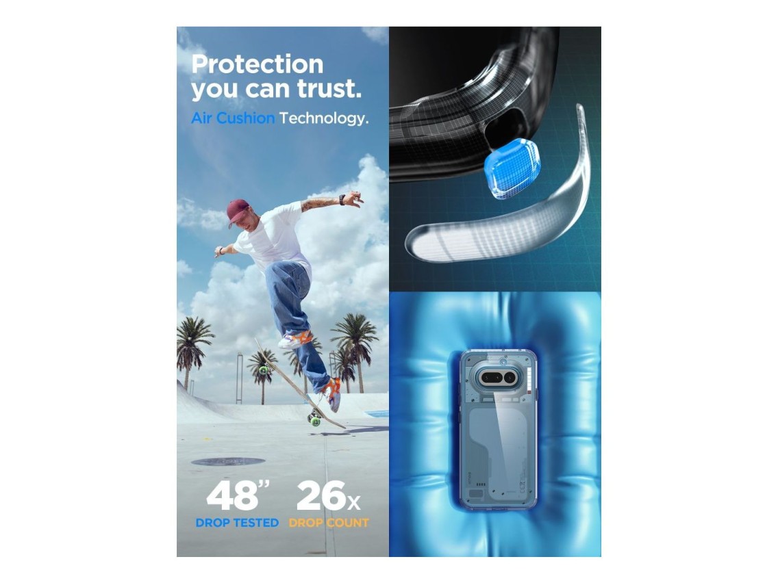 Funda Spigen Ultra Hybrid para Nothing Phone 4A - Transparente