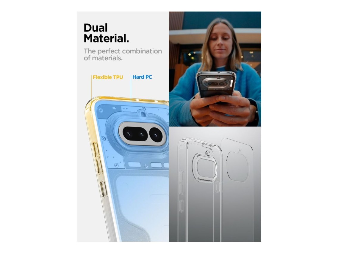Funda Spigen Ultra Hybrid para Nothing Phone 4A - Transparente