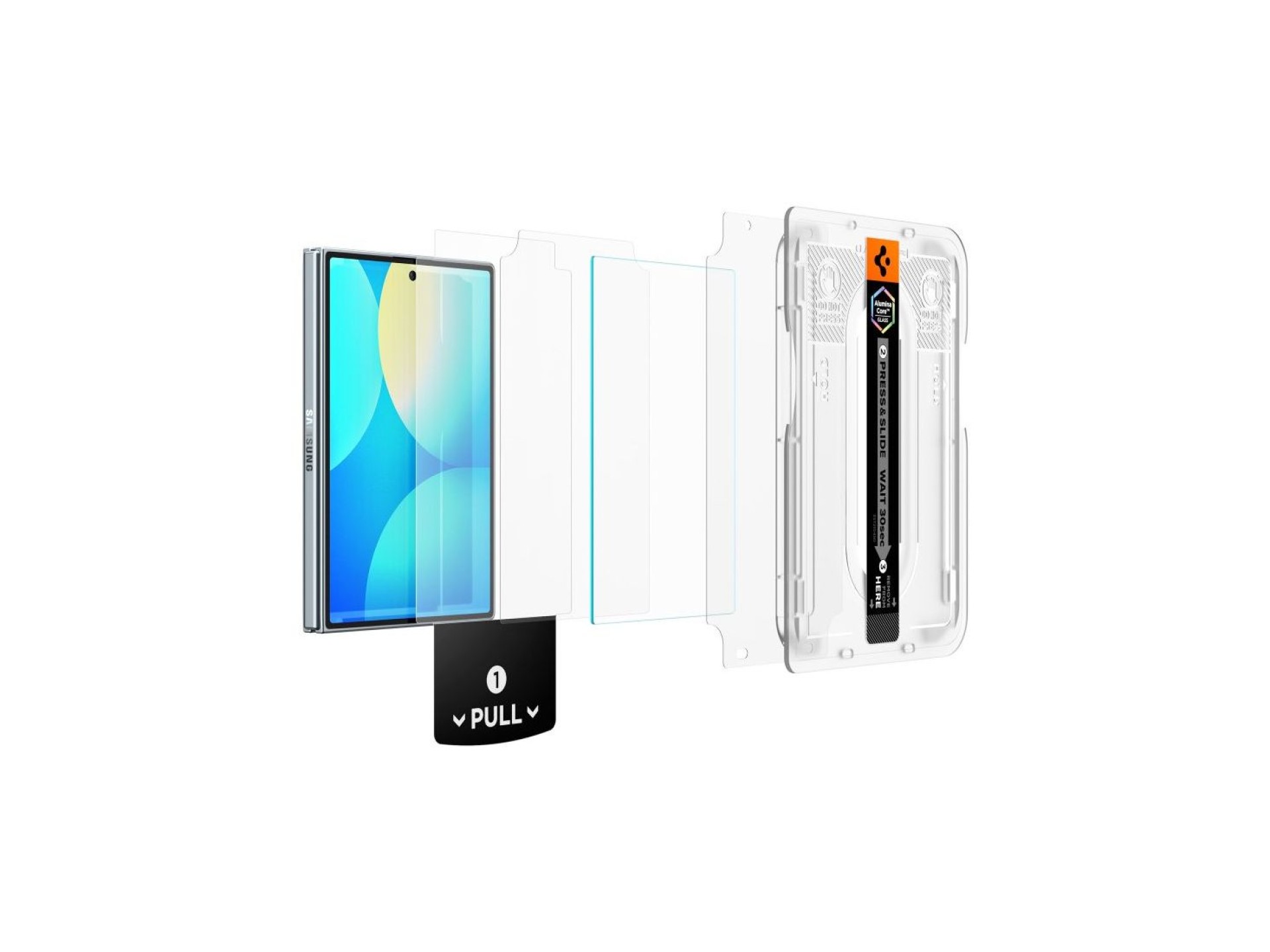 Spigen Glas.tR EZ Fit Pro HD - Pack de 2 Películas de Vidro Temperado para Samsung Galaxy Z Fold 8