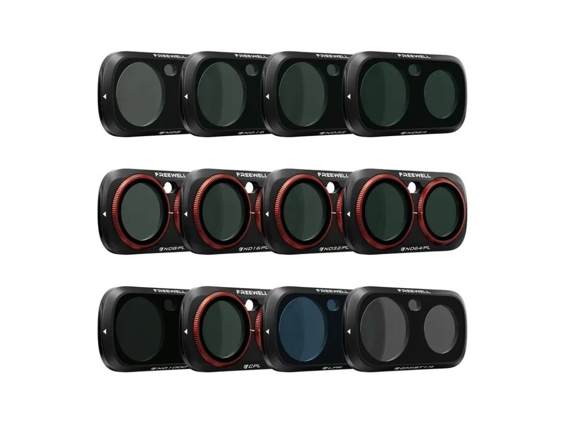 Conjunto de filtros Freewell Insta360 Luna Ultra (12 peças)