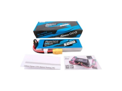 Batería lipo Gens ace G-Tech de 5000 mAh, 11,1 V, 45C, 3S1P con conector XT90. Batería lipo Gens ace G-Tech de 5000 mAh, 11,1 V, 45C, 3S1P con conector XT90.