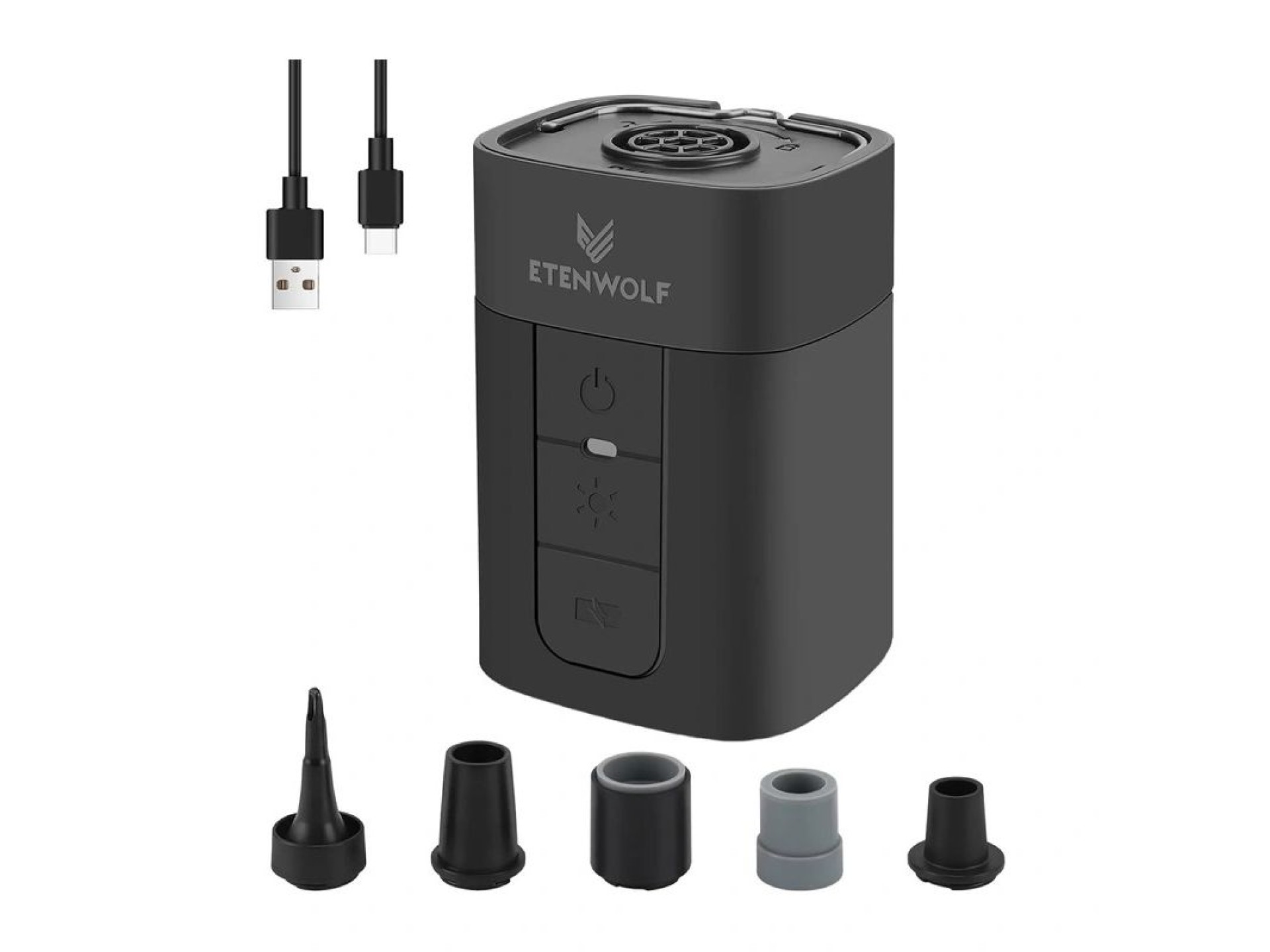 Bomba elétrica Etenwolf AIR 5 Pro 10400mAh (preta)