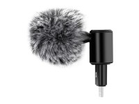 Microfone condensador Puluz de 8 pinos com padr�o de capta��o omnidirecional para telem�veis